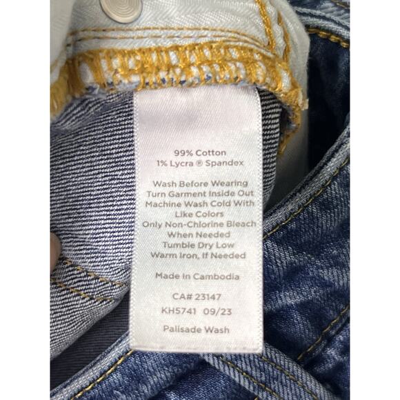 Talbots Women’s Size 10 High Wast Relaxed Fit Straight Leg Cotton Blue Jeans in - Picture 7 of 11